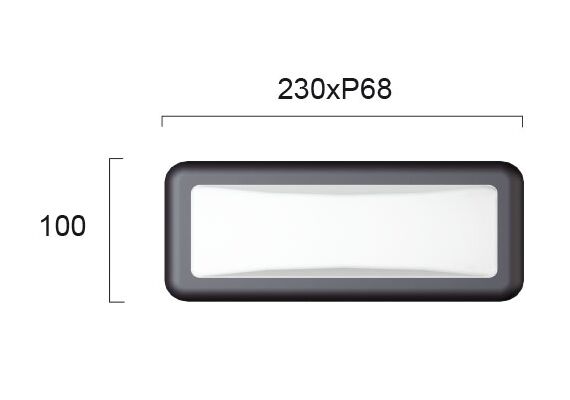 LED Фасаден аплик MINOS 4189700 Viokef 6W 3000K | Osvetlenieto.bg