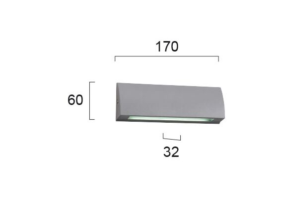 LED Фасаден аплик TECH 4156000 Viokef 3.5W 3000K | Osvetlenieto.bg