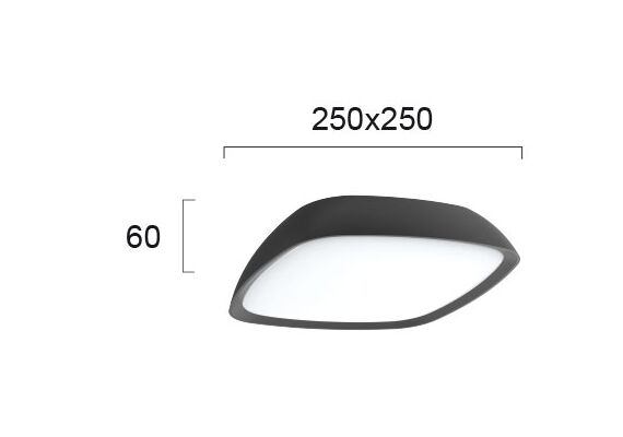LED Фасаден плафон COSMO 4212800 Viokef 20W 3000K | Osvetlenieto.bg