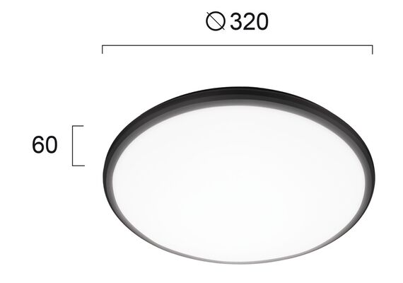 LED Фасаден плафон RONI 4243000 Viokef 24W 3000K | Osvetlenieto.bg