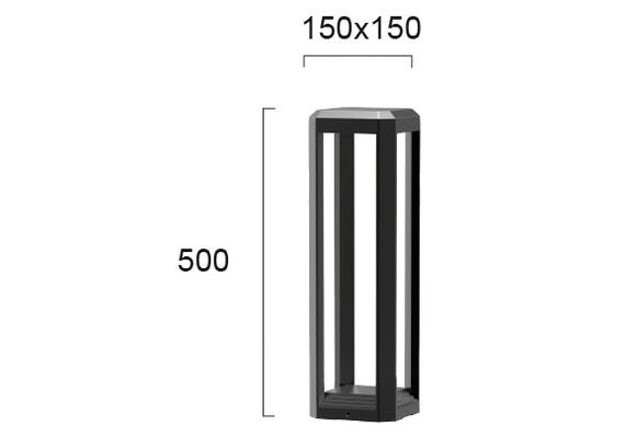 LED Градински стълб BIOS 4213000 Viokef 13W 3000K | Osvetlenieto.bg