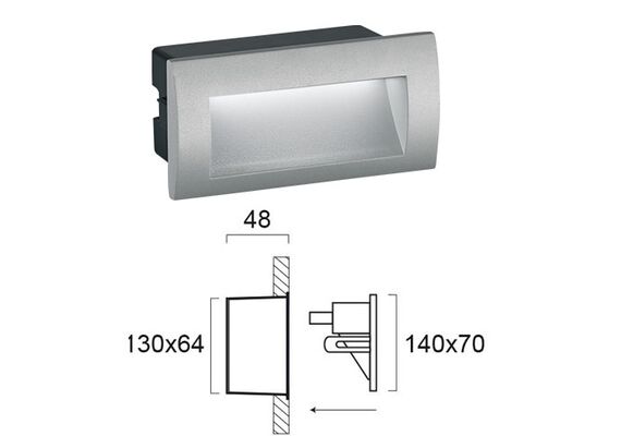 LED Осветление за вграждане RIVA 4124900 Viokef 3W 3000K | Osvetlenieto.bg