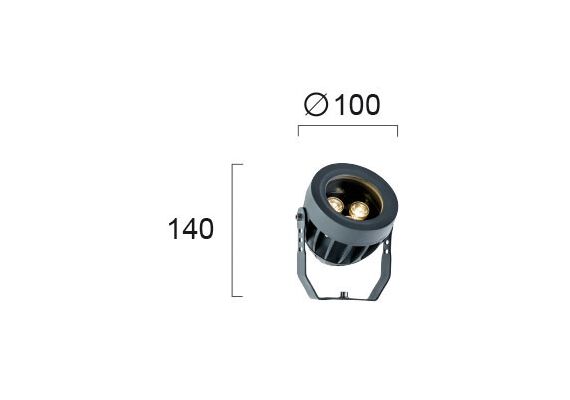 LED Външен прожектор ERMIS 4205000 Viokef 3W 3000K | Osvetlenieto.bg