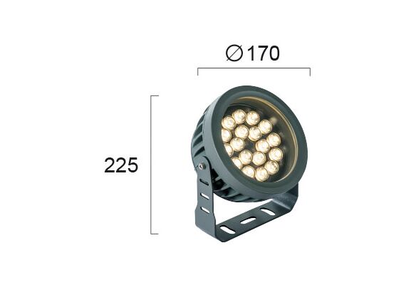 LED Външен прожектор ERMIS 4205200 Viokef 18W 3000K | Osvetlenieto.bg