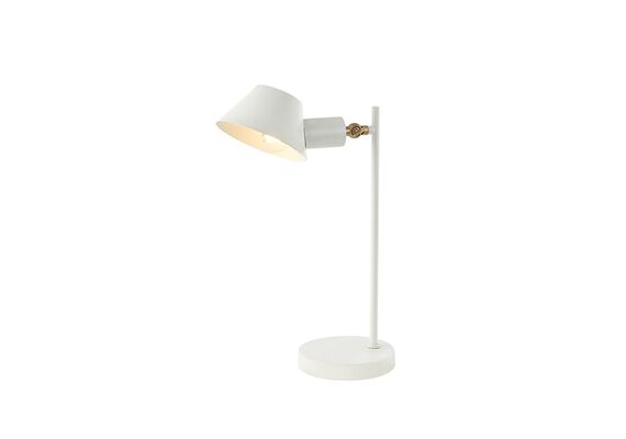 Настолна лампа ZAMBELIS 20222 TABLE LAMP IRON WHITE -GOLD COLOR ON/OFF SWITCH 1xE27 | Osvetlenieto.bg