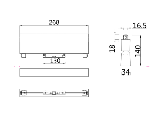 LED осветител за магнитна шина TR013-2-20W3K-B Maytoni 20W 3000K 48V | Osvetlenieto.bg