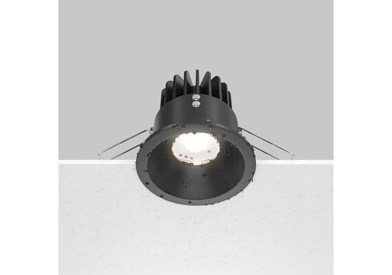 LED Луна за баня за вграждане Zoom DL034-L12W4K-B Maytoni 12W 3000K IP65 | Osvetlenieto.bg