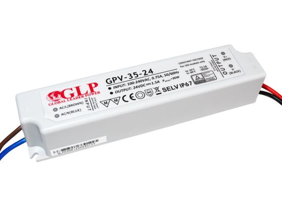 LED захранване 35W 24V GLP IP67 GPV-35-24 | Osvetlenieto.bg