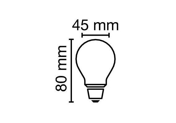 E14 4.2W 3000K Radium LED крушка Filament Матова 470lm P45 Mini-Ball | Osvetlenieto.bg