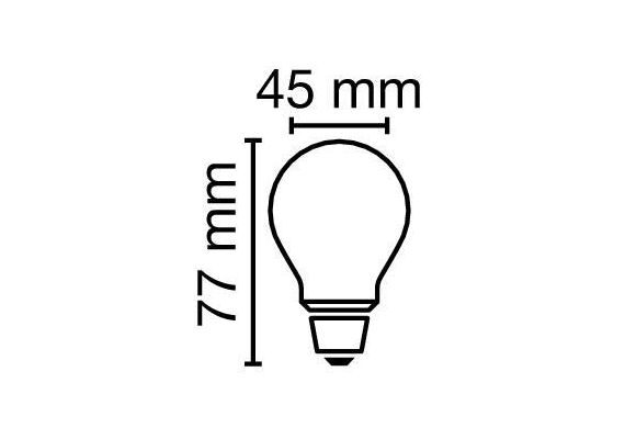 E27 4.2W 3000K Radium LED крушка Filament Матова 470lm P45 Mini-Ball | Osvetlenieto.bg