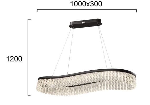 LED Кристален полилей CRYSTAL 4291700 Viokef 41W 3000K | Osvetlenieto.bg