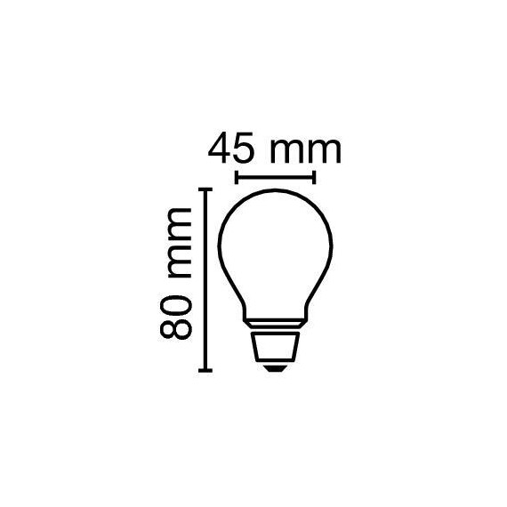 E14 4.2W 4000K Radium LED крушка Filament Матова 470lm P45 Mini-Ball | Osvetlenieto.bg