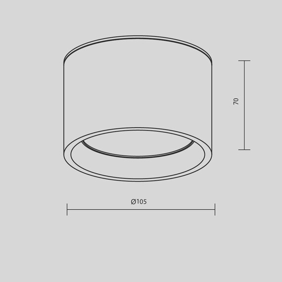 LED Луна за баня за открит монтаж Hydra C090CL-10W3K-B Maytoni 10W 3000K IP44 | Osvetlenieto.bg
