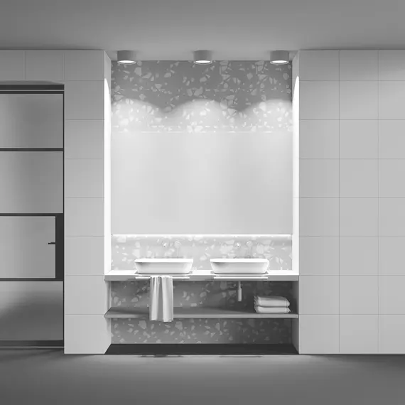 LED Луна за баня за открит монтаж Hydra C090CL-15W3K-W Maytoni 15W 3000K IP44 | Osvetlenieto.bg