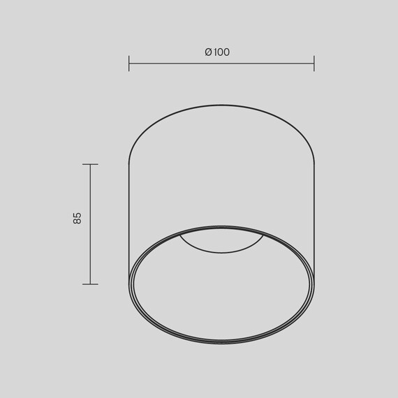 LED Луна за открит монтаж Alfa LED C064CL-01-15W4K-RD-B Maytoni 15W 4000K | Osvetlenieto.bg