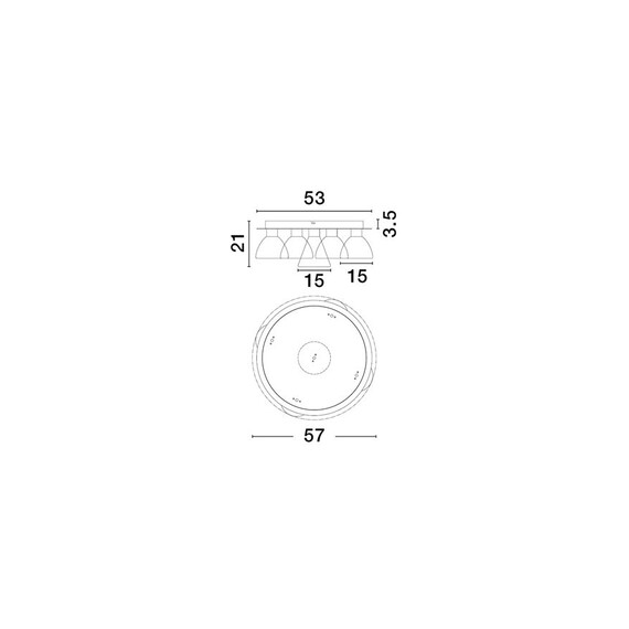 LED Плафон VOI 9236310 NovaLuce 40W 3000K | Osvetlenieto.bg