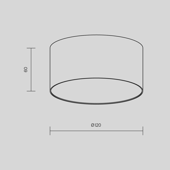 LED Плафон Zon C032CL-12W3K-RD-MG Maytoni 12W 3000K | Osvetlenieto.bg