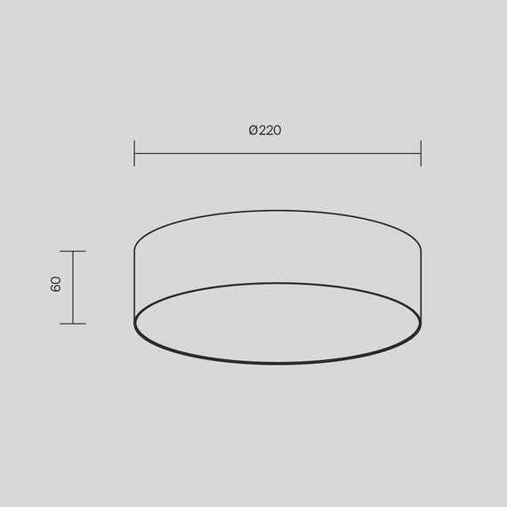 LED Плафон Zon C032CL-24W3K-RD-MG Maytoni 24W 3000K | Osvetlenieto.bg