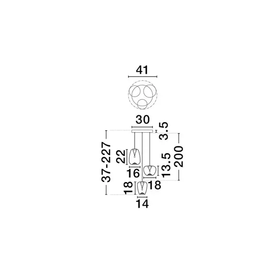 LED Полилей OBLO 9009177 NovaLuce 10W 3000K | Osvetlenieto.bg