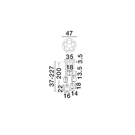 LED Полилей OBLO 9009179 NovaLuce 18W 3000K | Osvetlenieto.bg