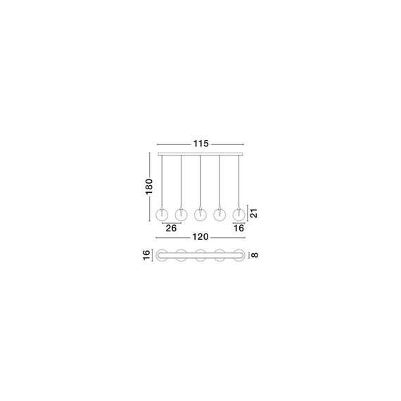LED Полилей ORENDA 9416964 NovaLuce 20W 3000K | Osvetlenieto.bg
