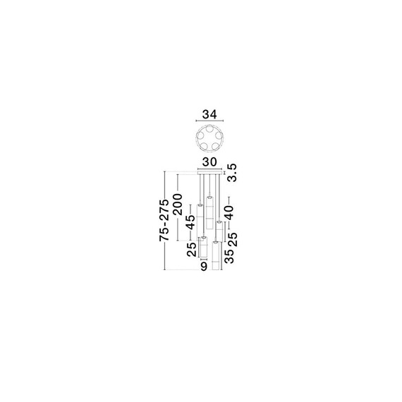 LED Полилей SANO 9009169 NovaLuce 15W 3000K | Osvetlenieto.bg