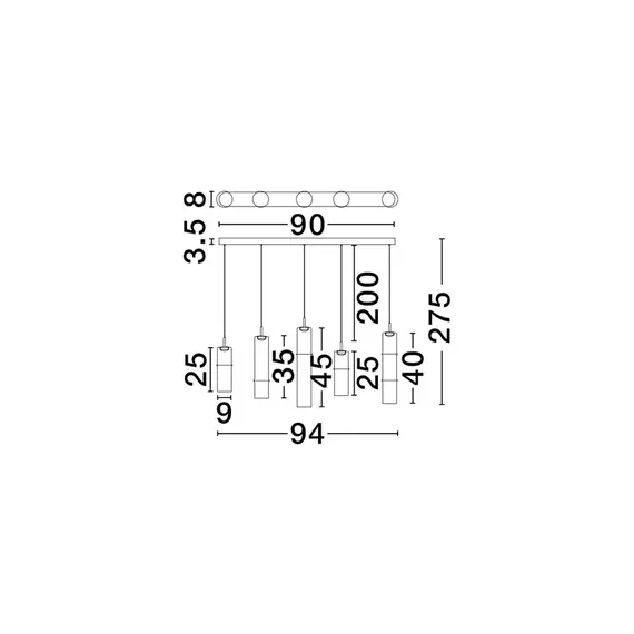 LED Полилей SANO 9009171 NovaLuce 18W 3000K | Osvetlenieto.bg