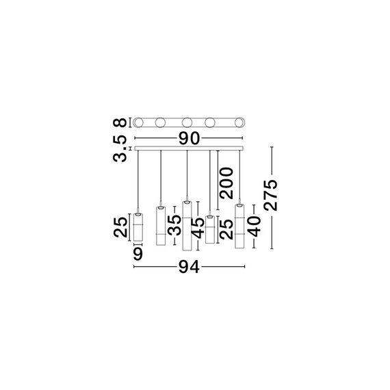 LED Полилей SANO 9009172 NovaLuce 18W 3000K | Osvetlenieto.bg