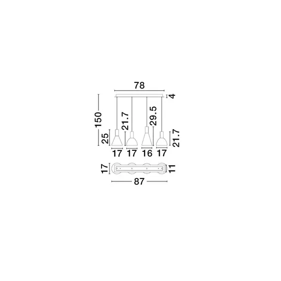 LED Полилей VOI 9236307 NovaLuce 32W 3000K | Osvetlenieto.bg