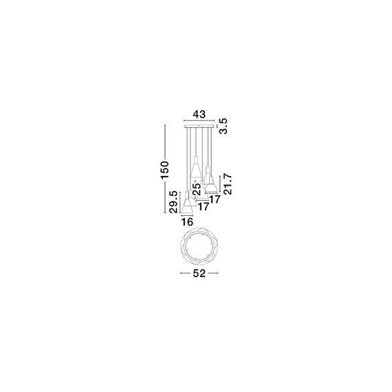 LED Полилей VOI 9236308 NovaLuce 48W 3000K | Osvetlenieto.bg