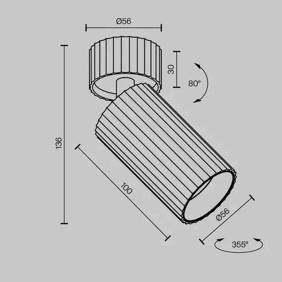 Спот Calipso C108CL-01-GU10-BS Maytoni 1xGU10 | Osvetlenieto.bg