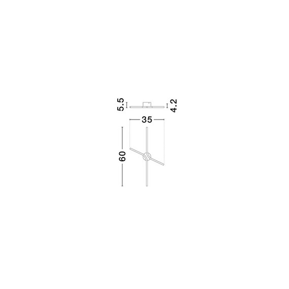 LED Аплик AKRO 9088118 NovaLuce 16W CCT 2700K-3000K-4000K | Osvetlenieto.bg