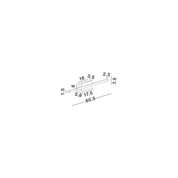 LED Аплик GRATTA 9081806 NovaLuce 11W 3000K | Osvetlenieto.bg