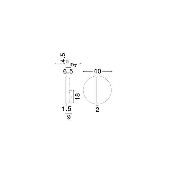 LED Аплик NALU 9580682 NovaLuce 28W 3000K | Osvetlenieto.bg