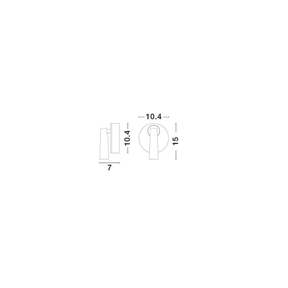 LED Аплик TICO 9695146 NovaLuce 3W 3000K | Osvetlenieto.bg