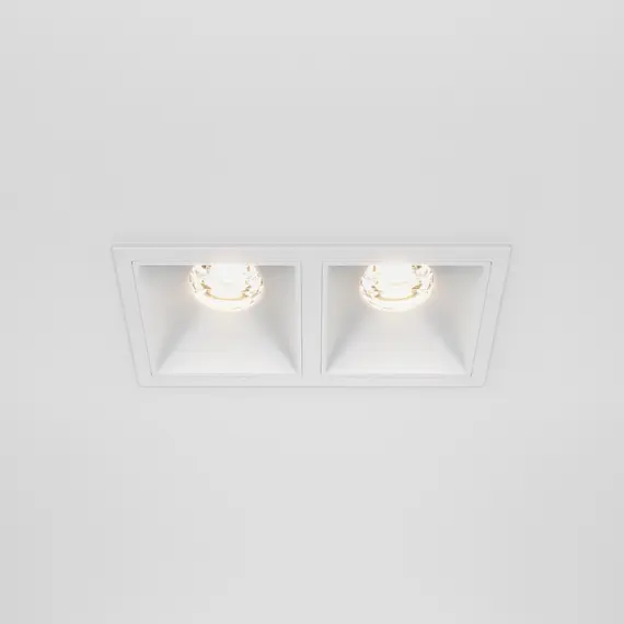 LED Луна за вграждане Alfa LED DL043-02-10W3K-D-SQ-W Maytoni 2x10W 3000K | Osvetlenieto.bg