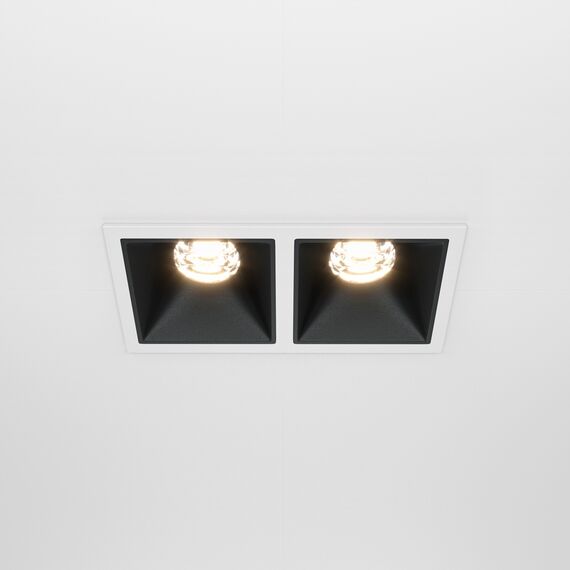 LED Луна за вграждане Alfa LED DL043-02-10W3K-D-SQ-WB Maytoni 2x10W 3000K | Osvetlenieto.bg