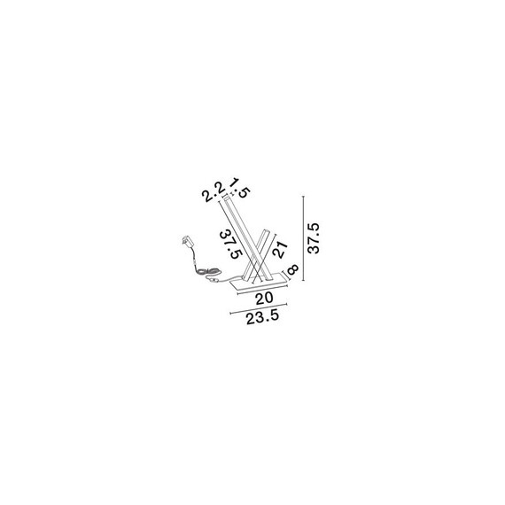 LED Настолна лампа GRATTA 9081807 NovaLuce 11W 3000K | Osvetlenieto.bg