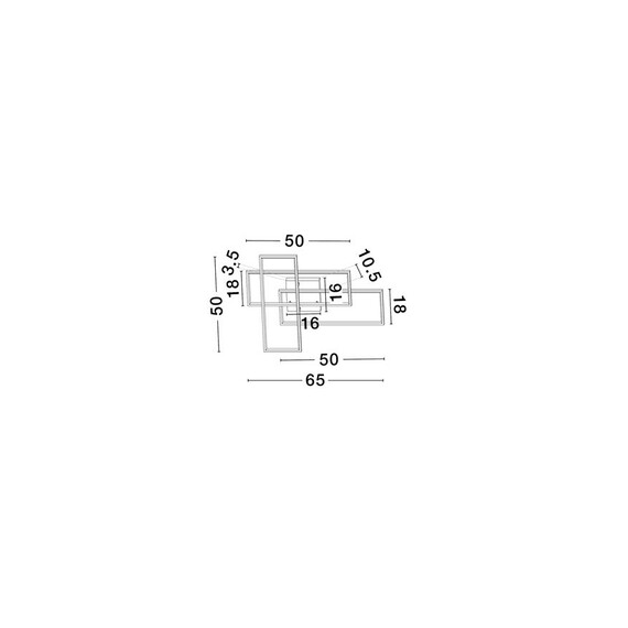 LED Плафон ALIS 9081822 NovaLuce 48W 3200K | Osvetlenieto.bg
