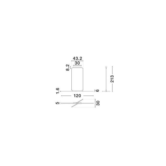 LED Полилей AKRO 9088119 NovaLuce 41W CCT 2700K-3000K-4000K | Osvetlenieto.bg