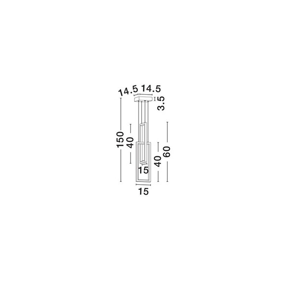 LED Полилей ALIS 9081818 NovaLuce 37W 3200K | Osvetlenieto.bg