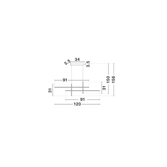 LED Полилей ANTAMA 9081832 NovaLuce 40W 3200K | Osvetlenieto.bg