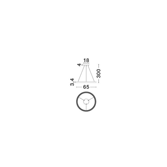 LED Полилей DEOS 9030895 NovaLuce 27W 3000K | Osvetlenieto.bg