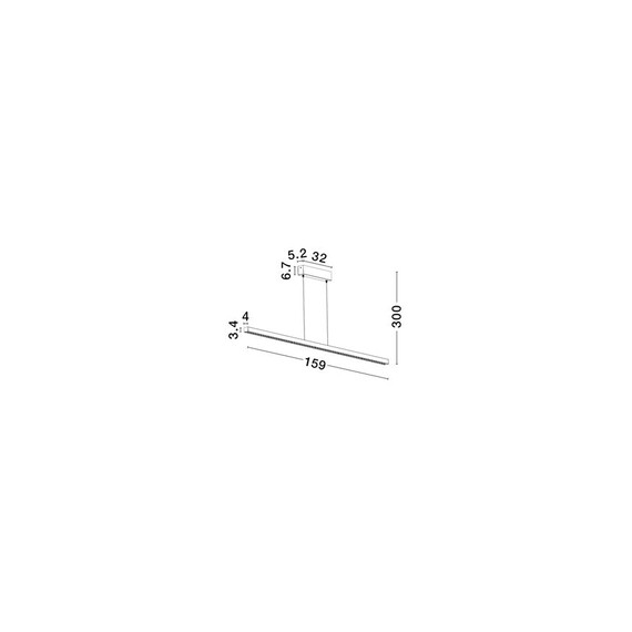 LED Полилей DEOS 9030896 NovaLuce 25W 3000K | Osvetlenieto.bg