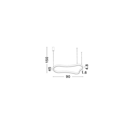LED Полилей DUSSA 9345690 NovaLuce 52W 3000K | Osvetlenieto.bg