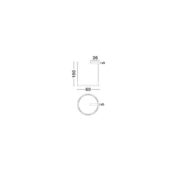 LED Полилей LUNETTE 9030925 NovaLuce 34W 3000K | Osvetlenieto.bg