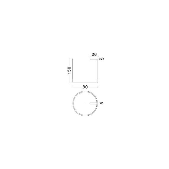 LED Полилей LUNETTE 9030926 NovaLuce 46W 3000K | Osvetlenieto.bg