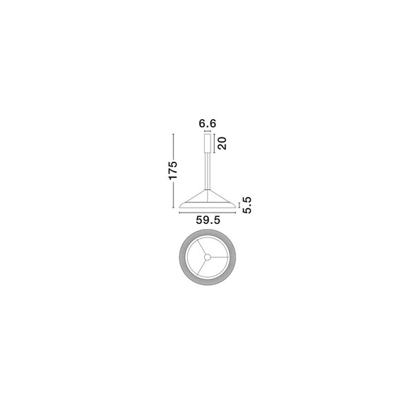 LED Полилей MANTLE 9030110 NovaLuce 38W 3000K | Osvetlenieto.bg
