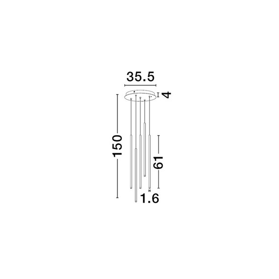 LED Полилей STILVI 9232152 NovaLuce 15W 3000K | Osvetlenieto.bg