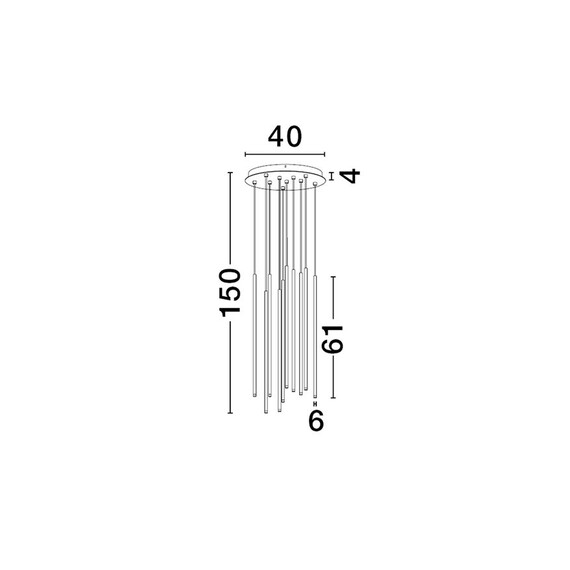 LED Полилей STILVI 9232153 NovaLuce 41W 3000K | Osvetlenieto.bg